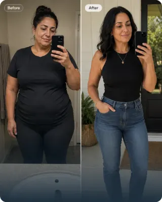 Referência ilustrativa de antes e depois 1