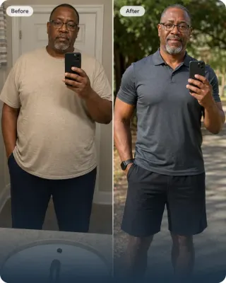 Referência ilustrativa de antes e depois 2